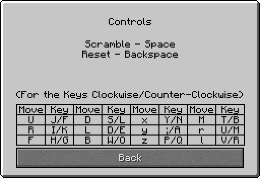 Cube Sim Controls GUI